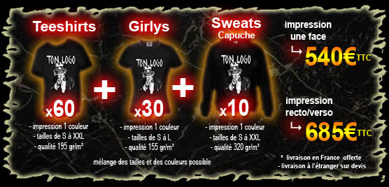 promo merch 100 pièces